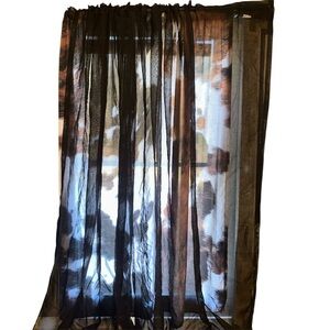 Black curtain panels